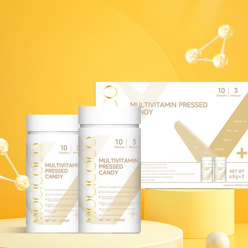 Food Health Care Supports Skin Immunity Iron Vitamin B Family VC VD Calcium Zinc Complex Vitamin Tablets