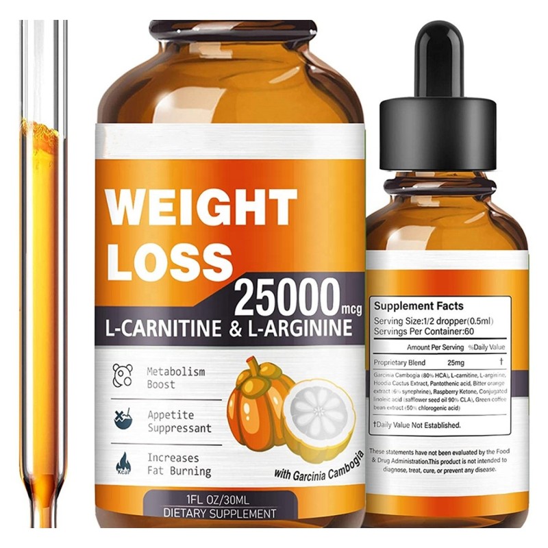 Advanced Liquid Weight Loss Supplement with Apple Cider Vinegar and Garcinia Cambogia Oral Vitamins for Metabolism Boosting