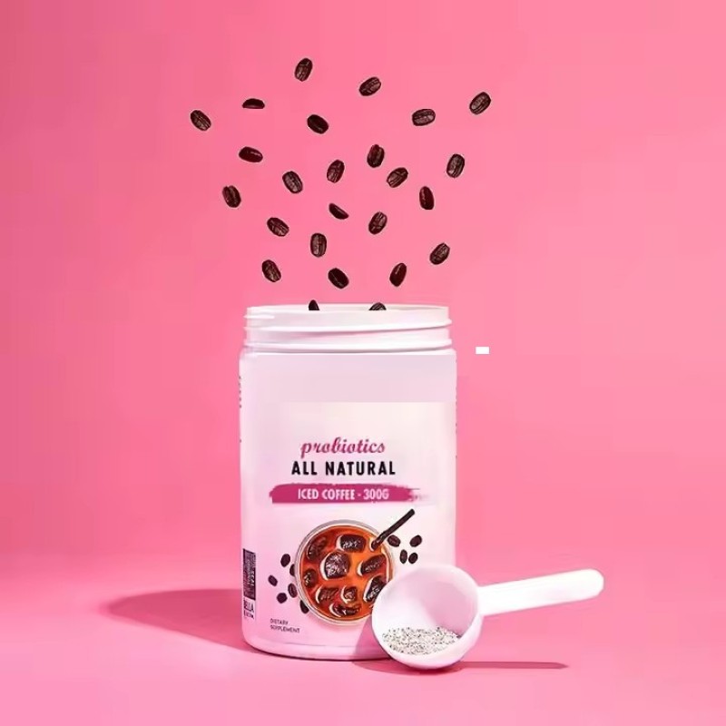 OEM Private Label Food Grade Herbal Extract L-Carnitine Detox Slimming Iced Coffee Powder for Body Slim Weight Loss