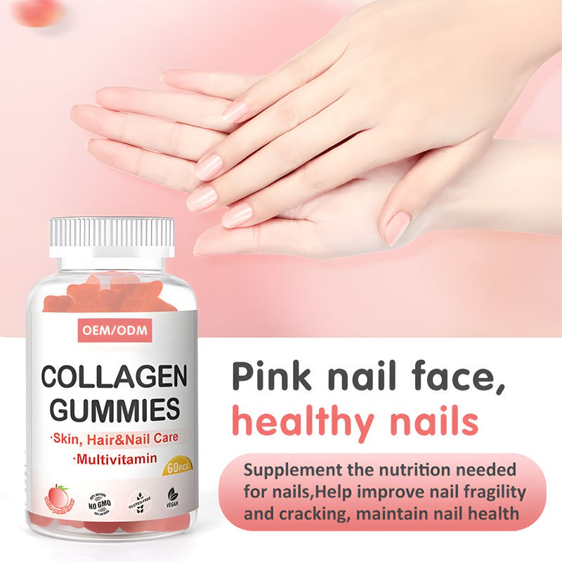 OEM Private Label Collagen Gummies for Health and Wellness - Skin, Hair, Nails, Immune Support, Digestion, Energy