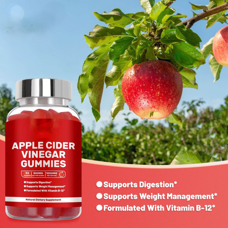 OEM/ODM Vitamin C Seamoss Gummies with Apple Cider Vinegar - Immune Support & Detox Supplement