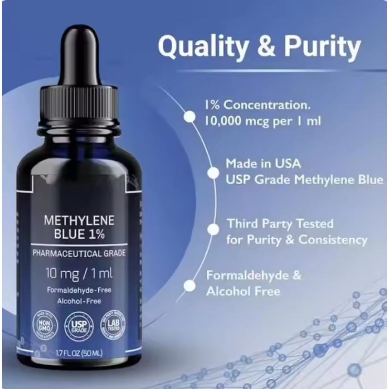 60ML My Blue Drops 1% Liquid Dietary Supplement China's Plant Extract Methylen Blue Private Label for Humans