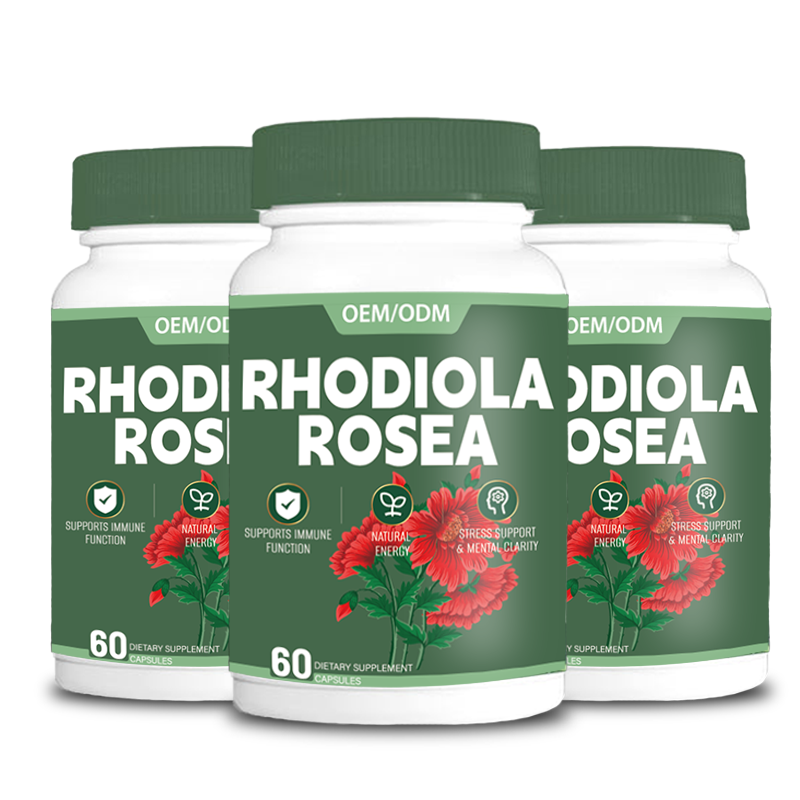 OEM Private Label Herbal Extract Rhodiola Rosea Capsules Factory - Natural Rhodiola Rosea Extract Powder with Custom Manufacturing