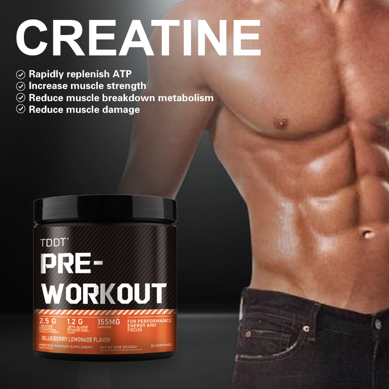 TDDT OEM/ODM Workout Creatine Monohydrate Powder Manufacturer - Bulk Energy Drink Powder Caffeine Powder with Private Label