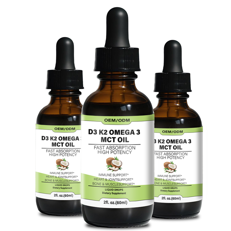 Source Factory Liquid Vitamin D Drops Manufacturer - Vitamin D3 K2 Drops for Faster Absorption with Omega 3 MCT Oil Strong Bones
