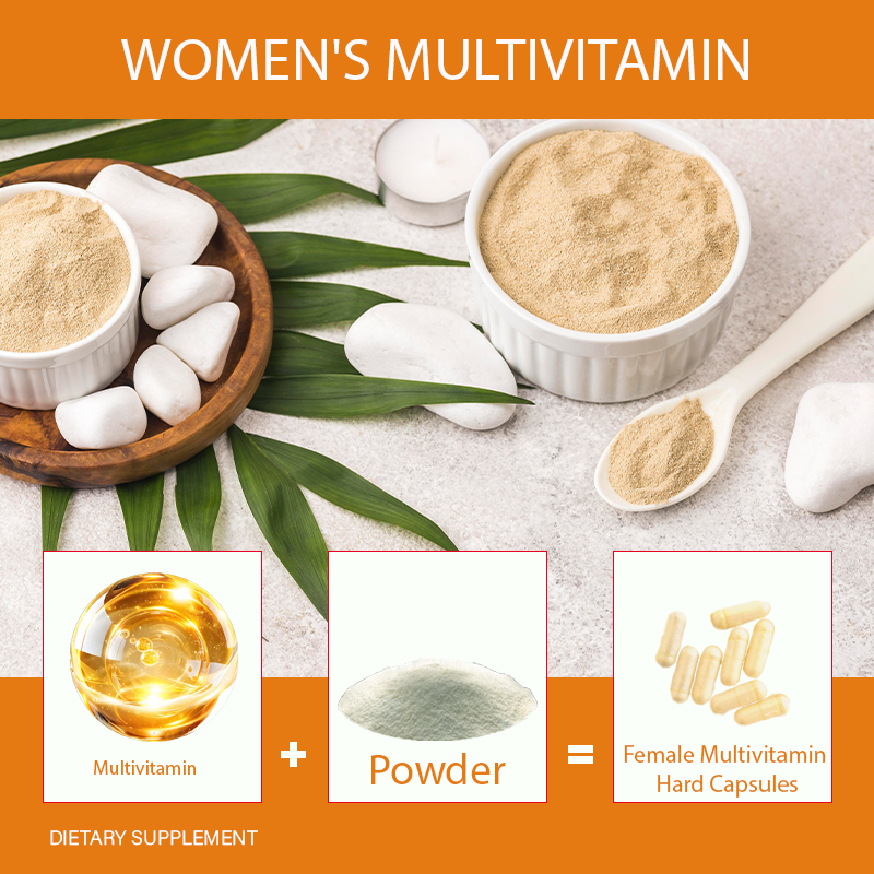 OEM Multivitamin Supplement for Women Manufacturer - Improve Energy Focus and Mood Multivitamin Capsules with Custom Formula
