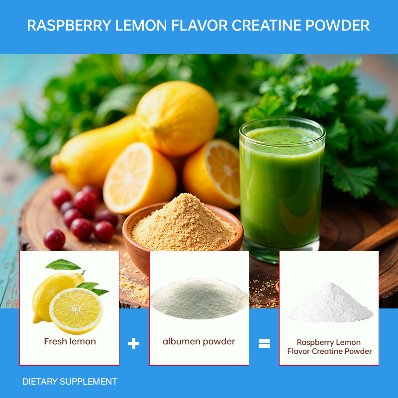 OEM Lemon Creatine Monohydrate Powder Manufacturer - Muscle-Building Protein Supplement for Strength Performance Enhancement