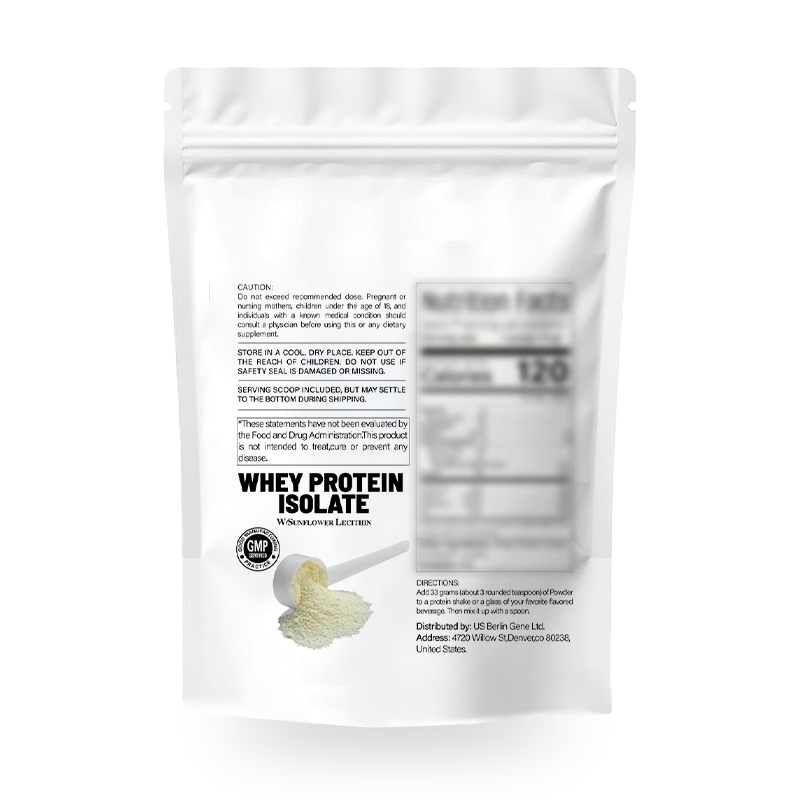 Private Label High Quality Vegetarian Whey Protein Powder Manufacturer - 20 Oz Packaging Bag Protein Powder for Weight Loss Men
