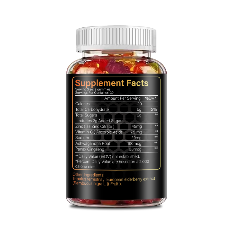 OEM Supports Muscle Strength Nutritional Supplements Manufacturer - 60 South African Drunken Eggplant Little Bear Gummies