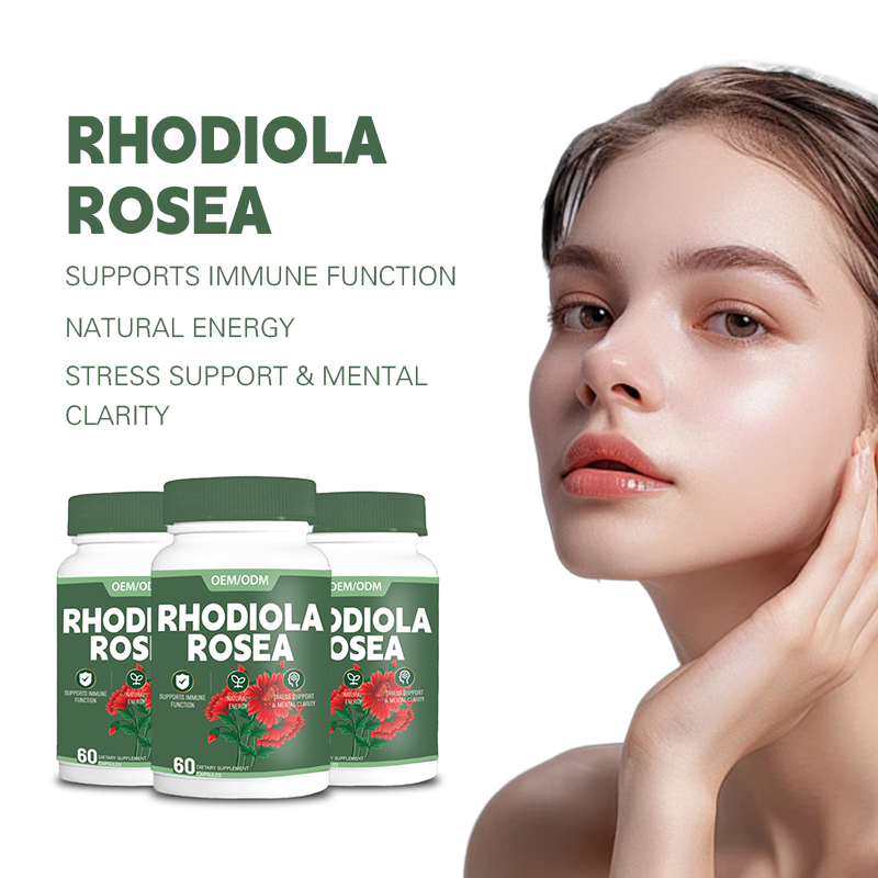 OEM Private Label Herbal Extract Rhodiola Rosea Capsules Factory - Natural Rhodiola Rosea Extract Powder with Custom Manufacturing
