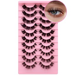 D Curly Strip Eyelashes Factory - Custom Packaging Russian Thick
