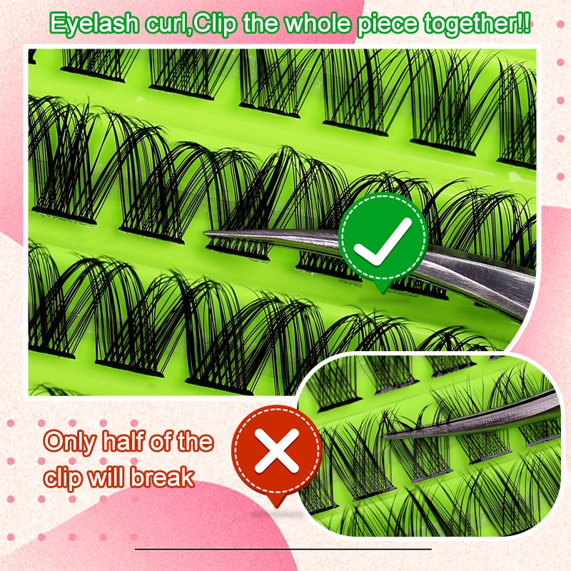 Lash Clusters Supplier - Bulk Custom Logo Natural Wispy Segment