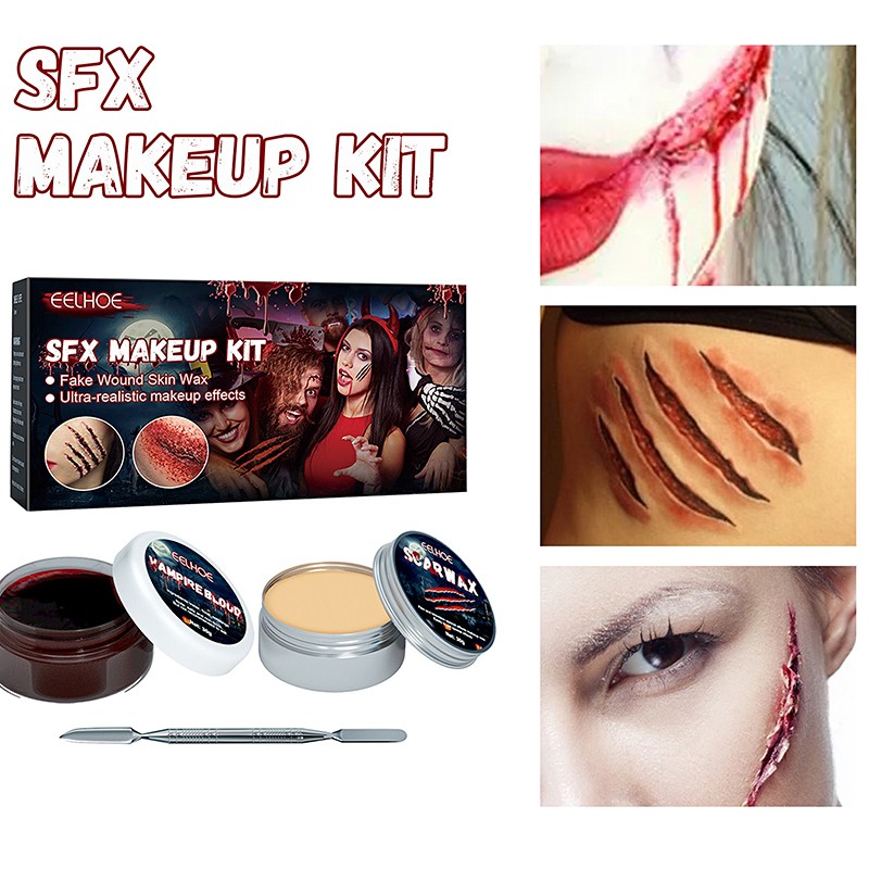 Halloween Makeup Set Supplier - Face Body Painting Fake Wound