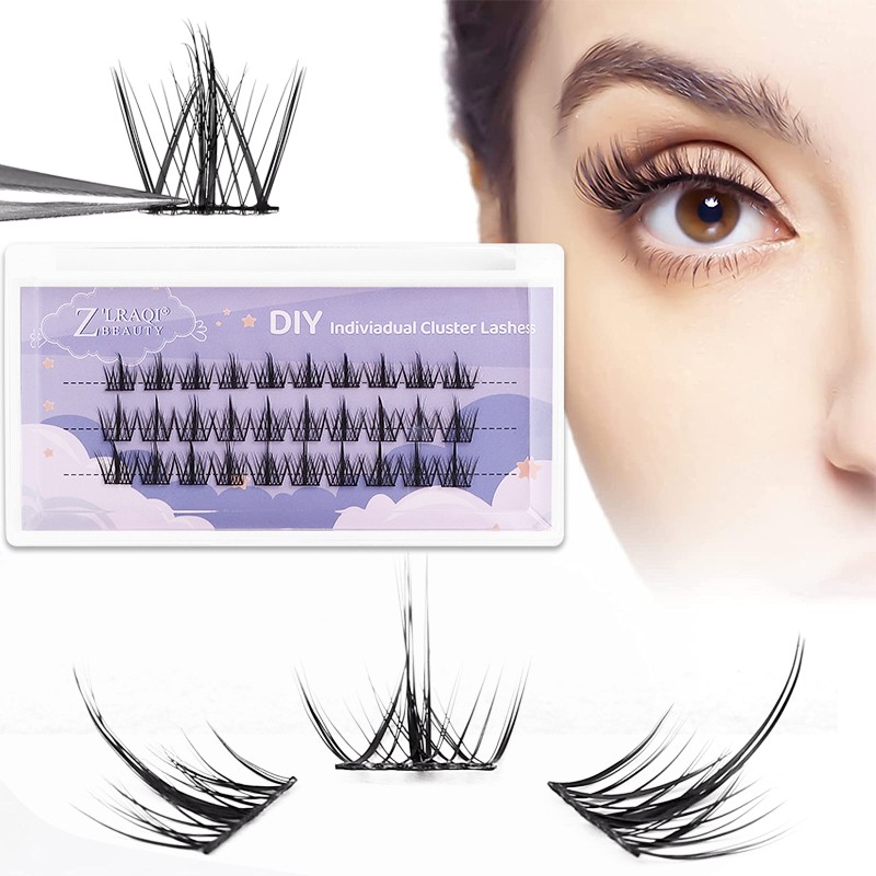 Volume Bottom Lash Clusters Factory - Hybrid Strip D Curl Ribbon