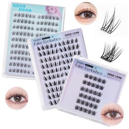 DIY Press on Lashes Manufacturer - Custom Logo Self Adhesive Clusters