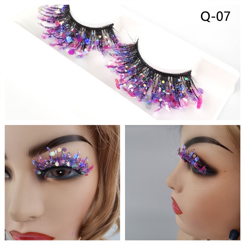 Colorful Mink Eyelashes Supplier - 25mm Handmade Rainbow Cosplay