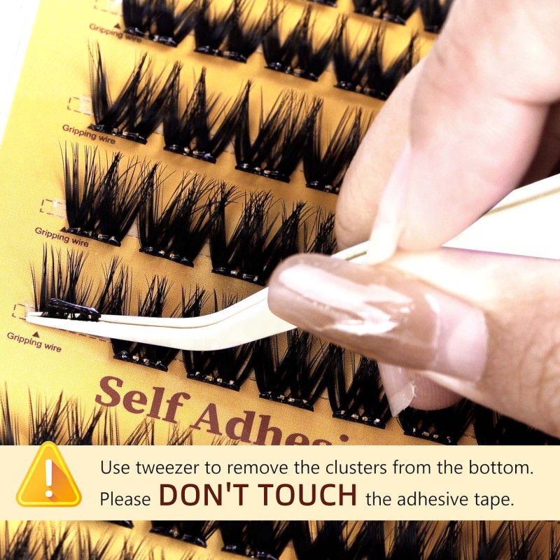 Self Adhesive Cluster Lash Factory - Pre Bond Technology Mix Curl