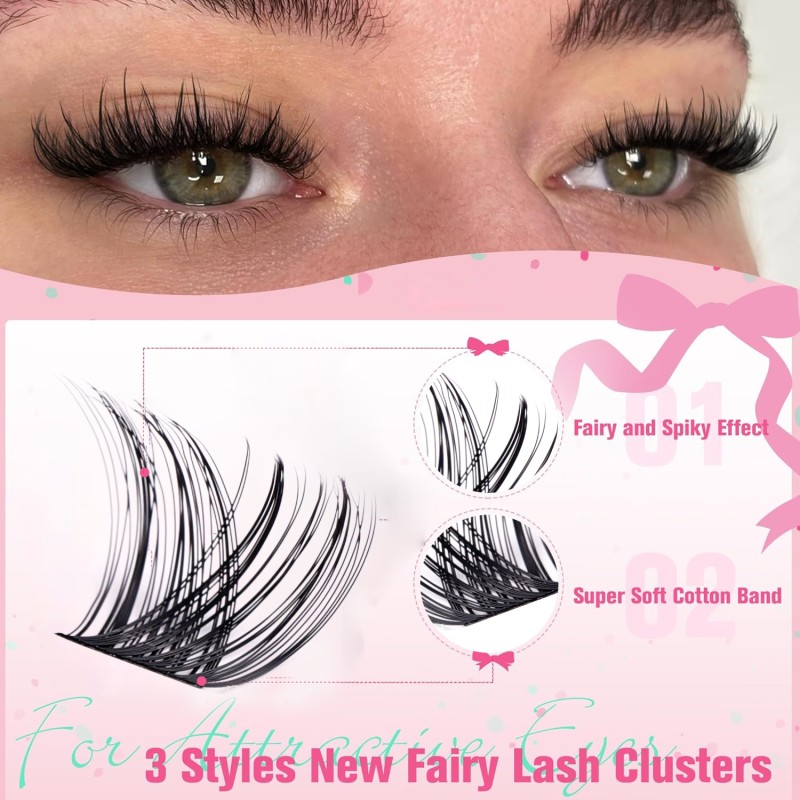 Lash Clusters Factory - Custom 120 Clusters 0.07 D Curl Mixed