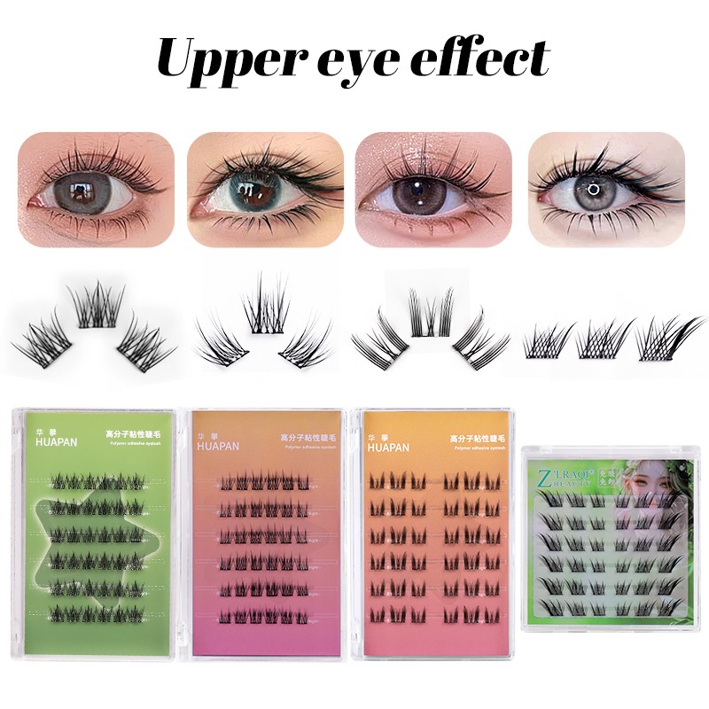Pre Bond Eyelash Clusters Factory - Reusable D Curl No Glue