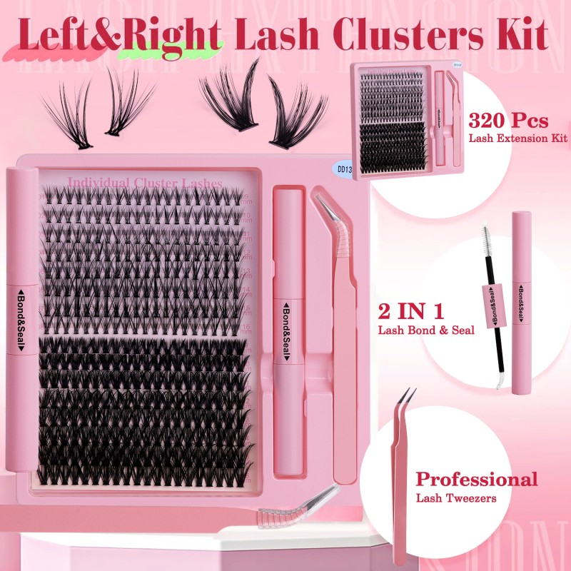 Cluster Lashes Wholesale Factory - 168pcs 320pcs Private Label DIY