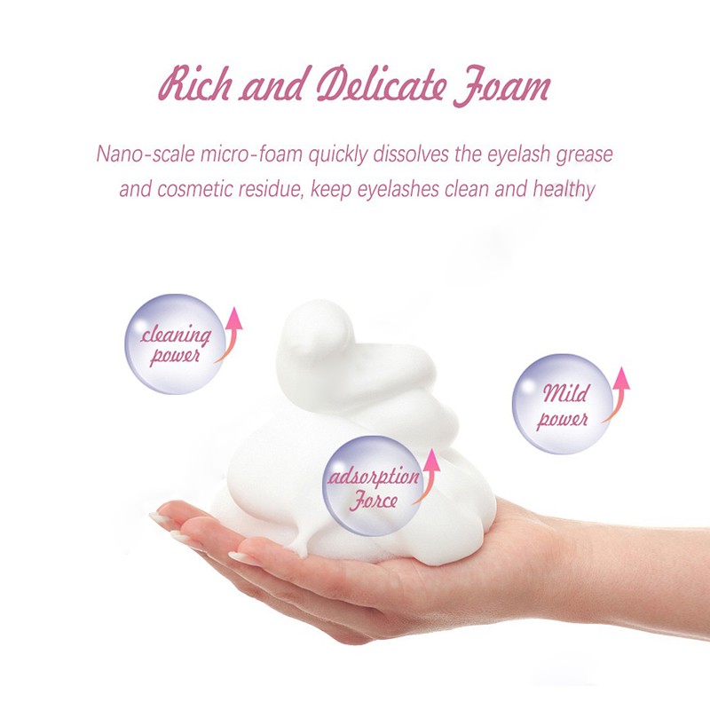 Eyelash Shampoo Manufacturer - 50ml Gentle Cleaner Foam Aftercare