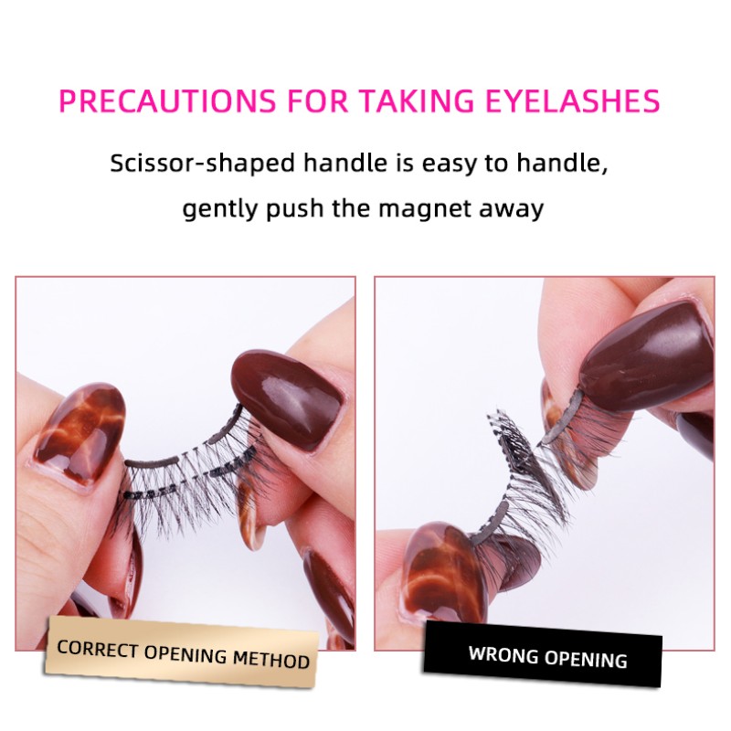 Magnetic Eyelashes Factory - 3 Pieces Magnets No Need Glue