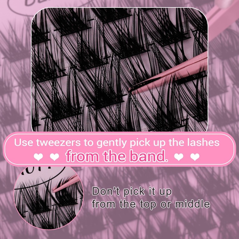 DIY Lash Extension Kit Factory - 40p 60p 80p Vegan Cluster