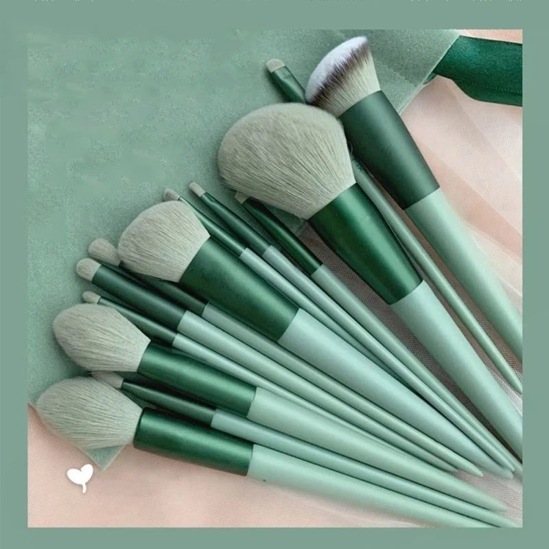 Retractable Brush Set Factory - 13 Pcs Custom Label Face Makeup