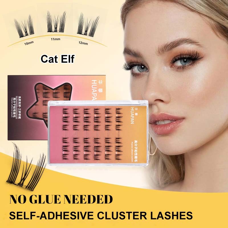 Pre Bond Eyelash Clusters Factory - Reusable D Curl No Glue