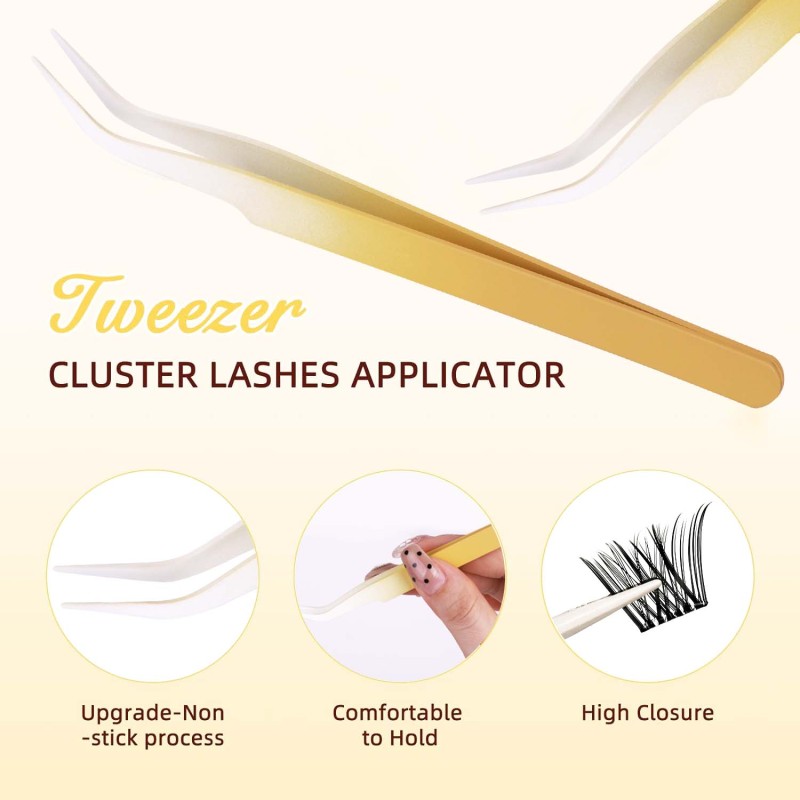 Self Adhesive Cluster Lash Factory - Pre Bond Technology Mix Curl