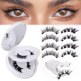 Magnetic Eyelash Set Factory - 2 Pairs Customize With Mirror Clip