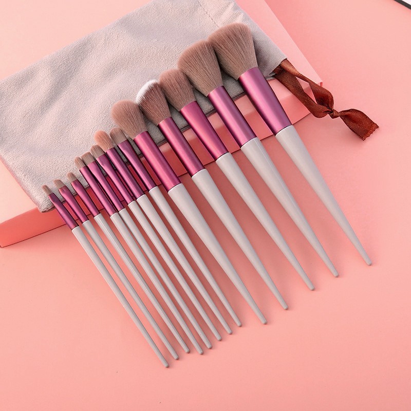 Retractable Brush Set Factory - 13 Pcs Custom Label Face Makeup