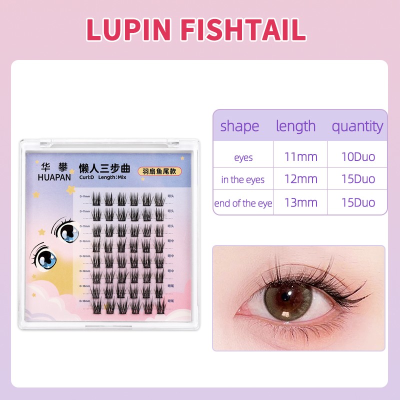 Volume Bottom Lash Clusters Factory - Hybrid Strip D Curl Ribbon