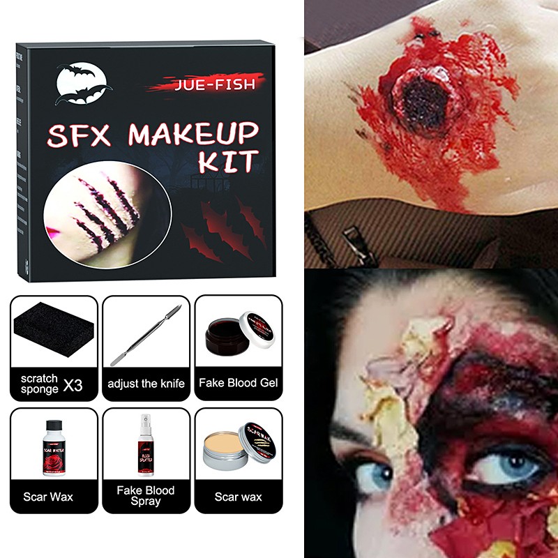 SFX Makeup Kit Factory - Zombie Fake Blood Molding Wound Wax