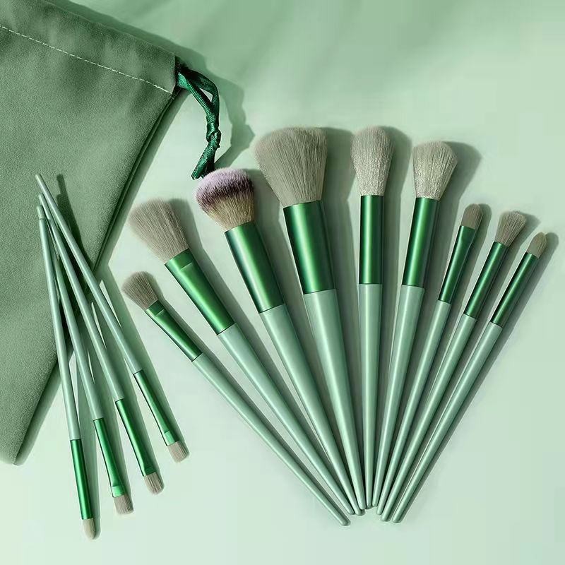 Retractable Brush Set Factory - 13 Pcs Custom Label Face Makeup