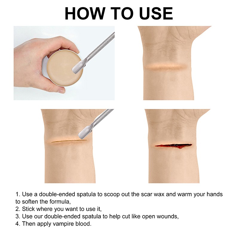 Halloween Makeup Set Supplier - Face Body Painting Fake Wound