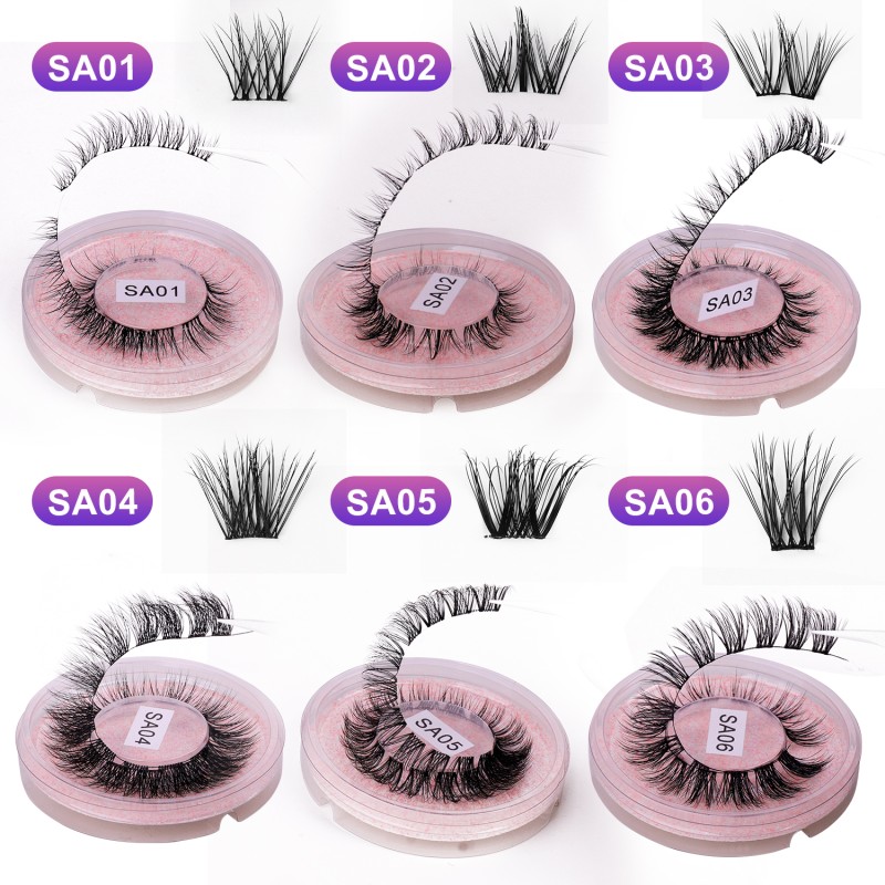 DIY Cluster Lash Kit Supplier - Portable D Curl Precut Segmented