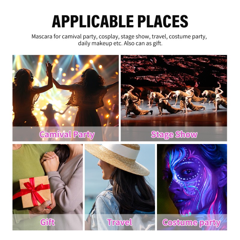 Glow Mascara Manufacturer - Halloween Colorful Magic Waterproof Neon