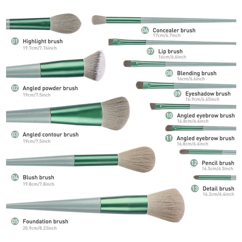 Makeup Brush Set Supplier - Professional Wooden Handle Soft Fluffy