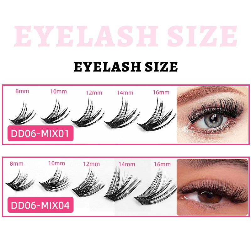DIY Lash Extensions Supplier - 8-16mm Natural Soft Fluffy D Curl