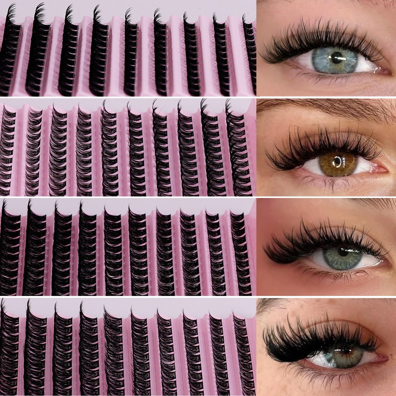 Lash Clusters Factory - Custom 120 Clusters 0.07 D Curl Mixed