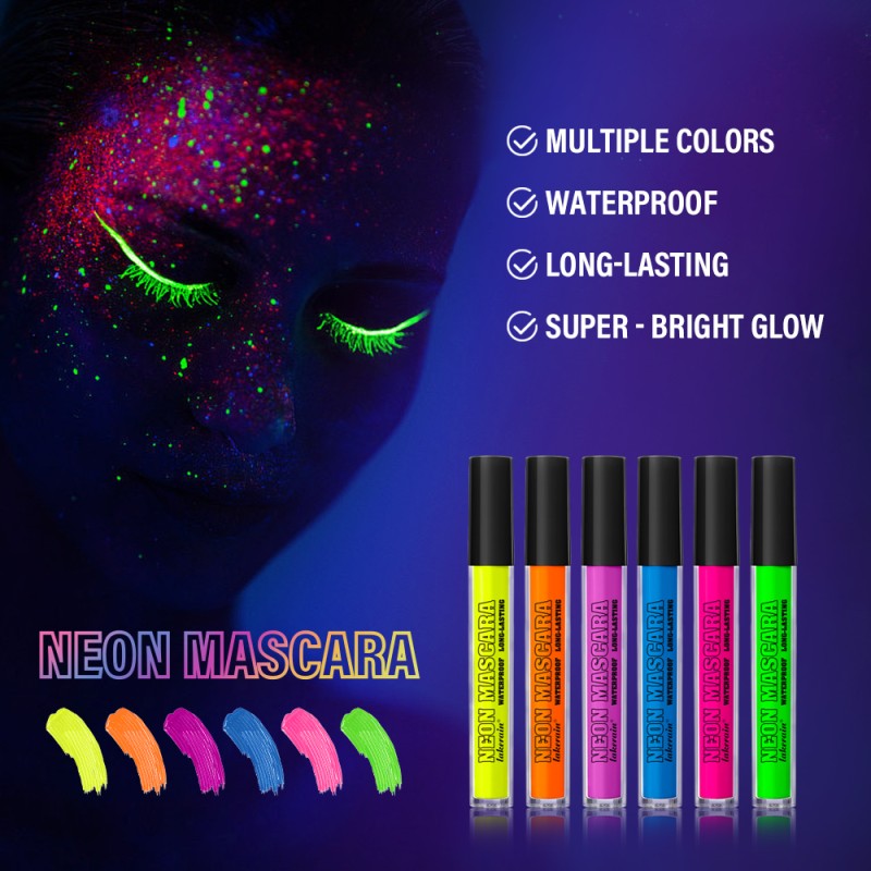 Glow Mascara Manufacturer - Halloween Colorful Magic Waterproof Neon