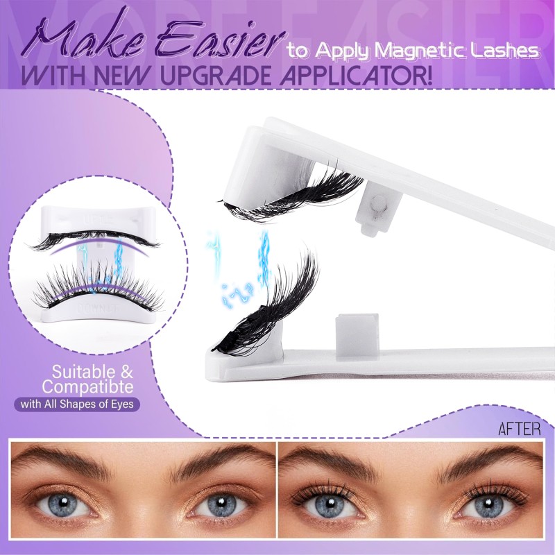 Cluster Magnetic Eyelashes Supplier - Glueless Natural Long Soft