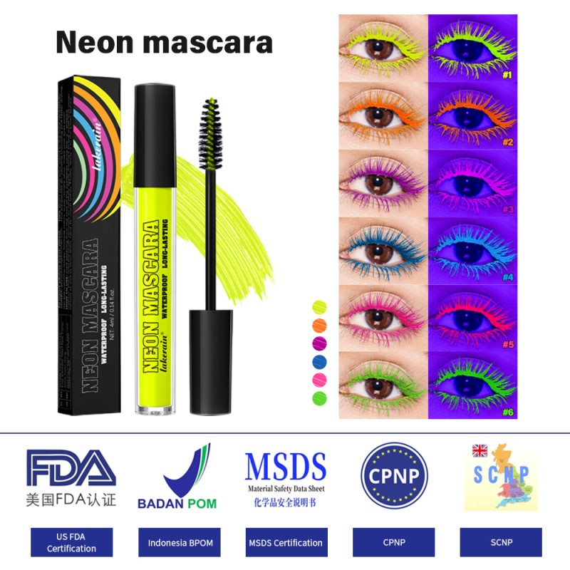 Glow Mascara Manufacturer - Halloween Colorful Magic Waterproof Neon