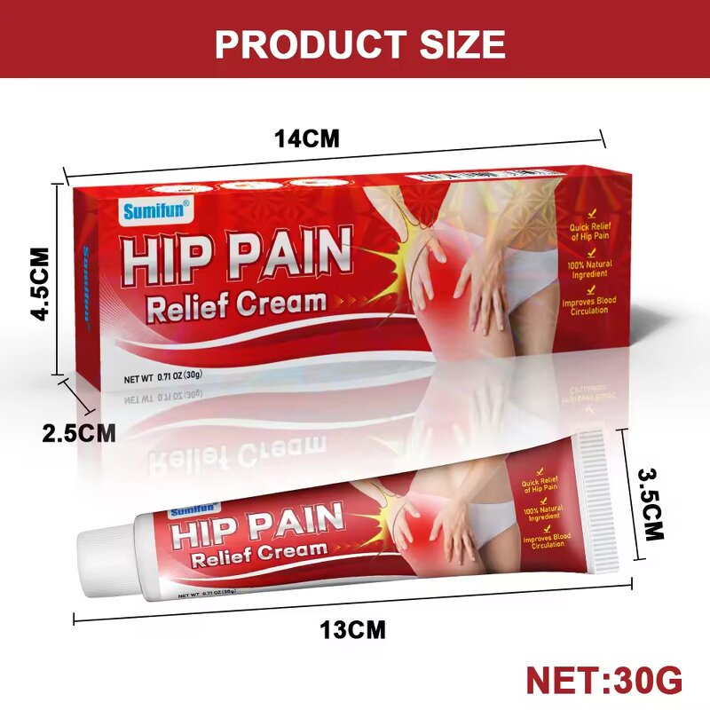 Herbal Pain Relief Cream Manufacturer - 30mL with Vitamin E for Hip & Body