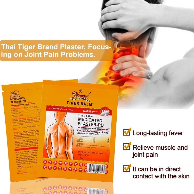 Tiger Balm Plaster Manufacturer - Hot & Cool Capsicum Pain Relief Patches with Chinese Herbs