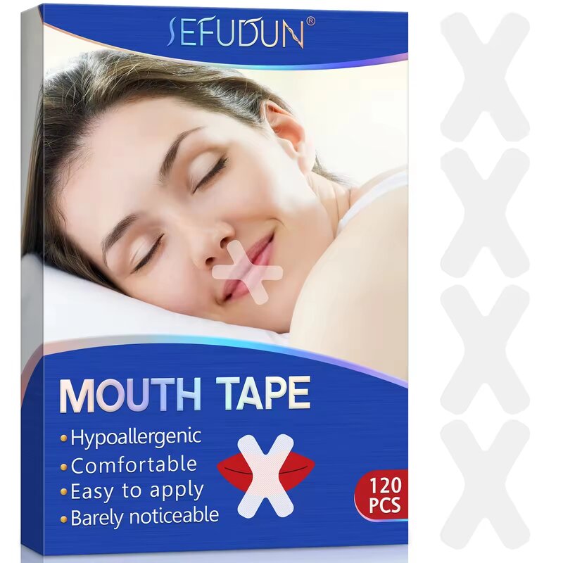Hypoallergenic Non-Woven Fabric Sleeping Mouth Tape Manufacturer - Portable Snoring Solution, 120pcs/Box