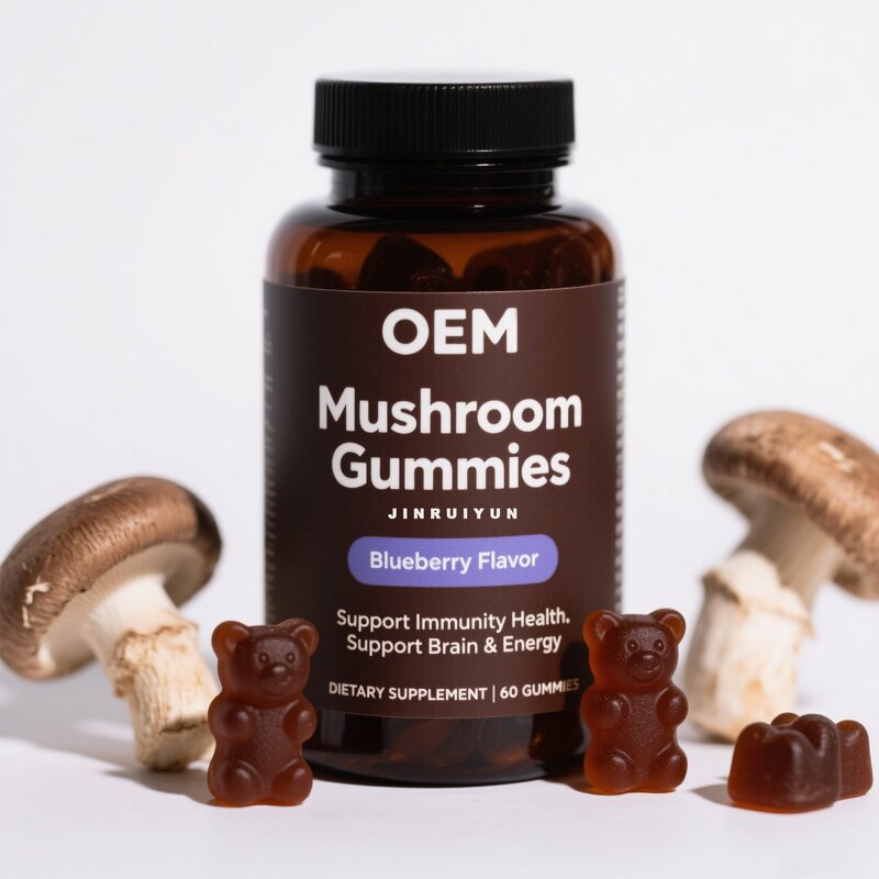 Cordyceps Reishi Lions Mane Supplement Manufacturer - Vegan Sugar-Free for Immunity & Energy, 60-Count Private Label