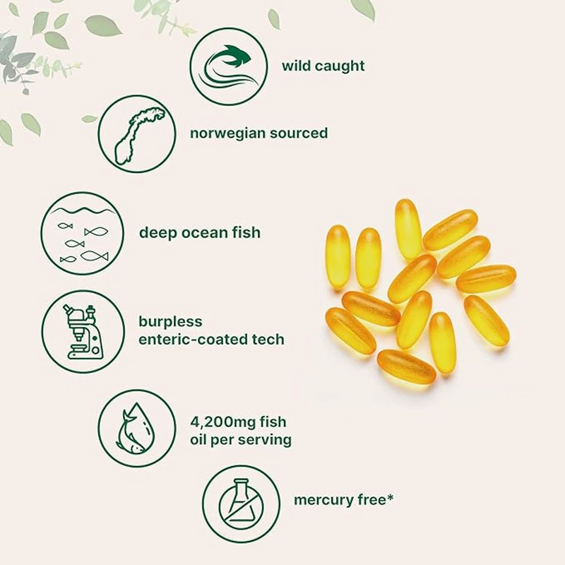 Fish Oil Softgels Manufacturer - Omega 3 Supplement for Heart, Brain & Joint Health Support