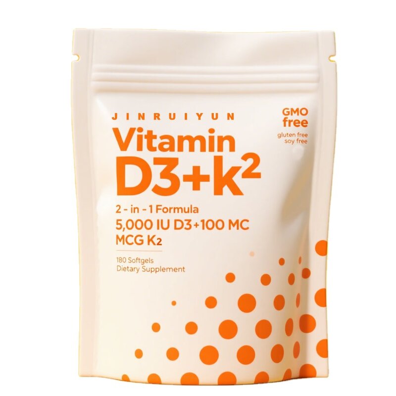 Vegan Vitamin D3 K2 Supplement Manufacturer - Calcium Magnesium for Bone Health Softgel Capsules